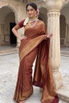 Maroon Velly Vol 2 By Aab Soft Lichi Silk Saree 